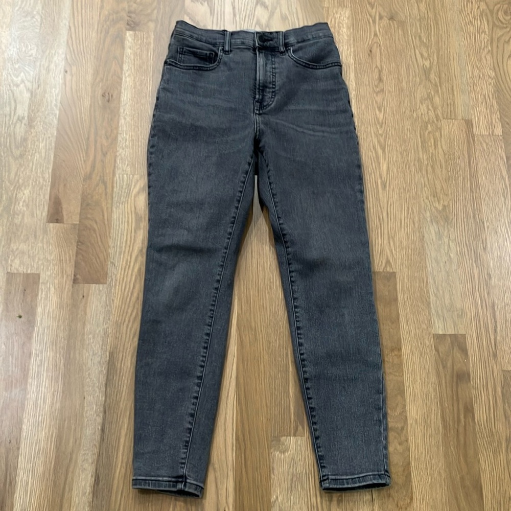 Everlane Women’s The High-Rise Skinny Black Cotton Denim Jeans